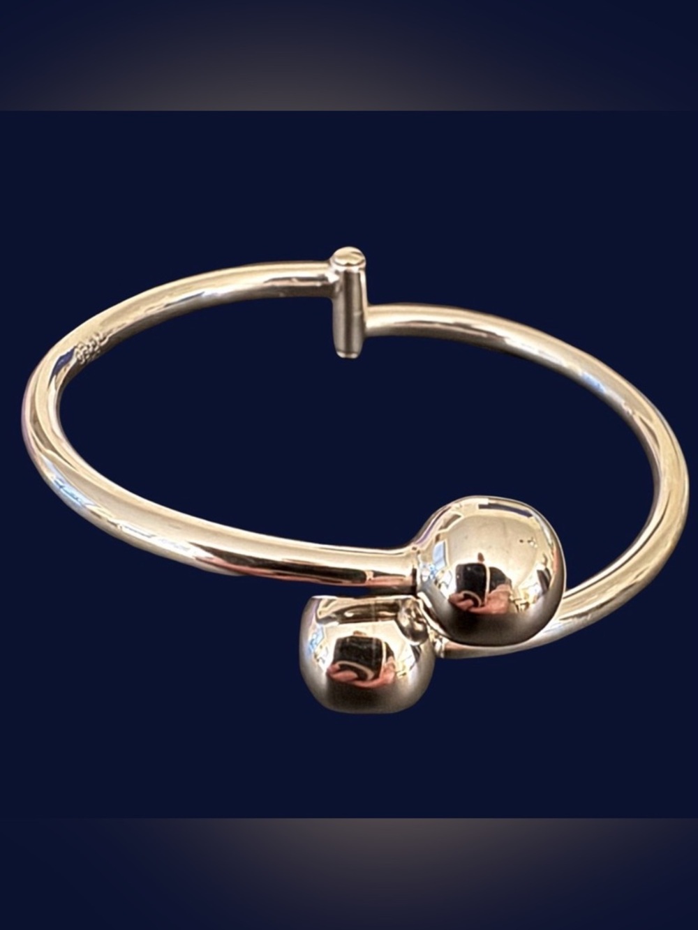 Sterling Silver Hinged Bypass Bracelet